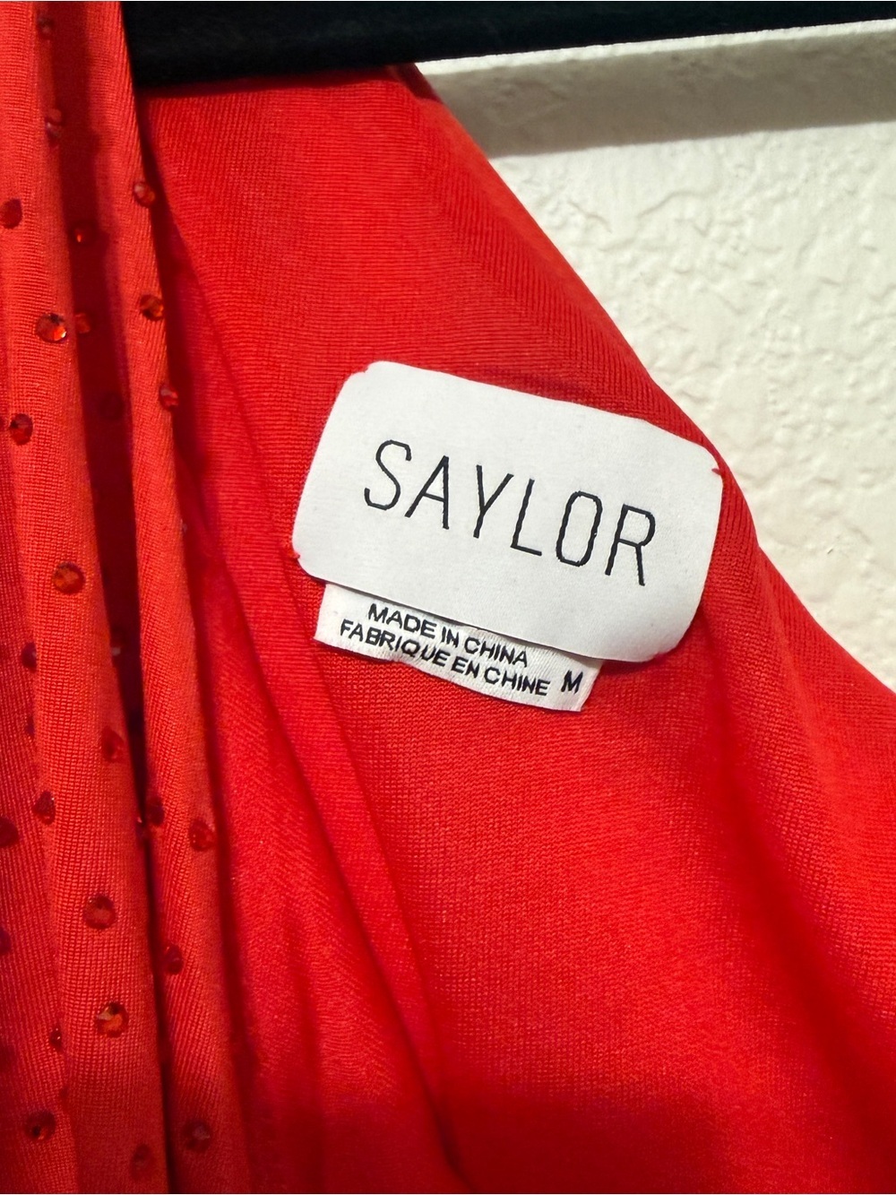 🦋Saylor| Red Rhinestone One Shoulder Ruched Bodycon Party Mini Dress M - Picture 6 of 9